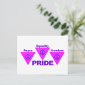 Pride Triangle briefkaart (Staand voorkant)