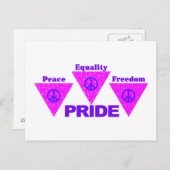 Pride Triangle briefkaart (Voorkant / Achterkant)