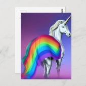 Pride Unicorn Briefkaart (Voorkant / Achterkant)