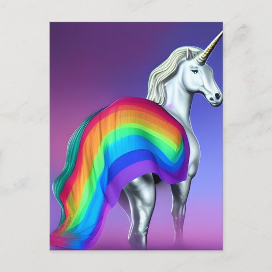 Pride Unicorn Briefkaart (Voorkant)