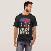 Pride United Labrador Bisexual Flag Sunglasses T-shirt (Voorkant volledig)