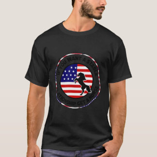Pride USA Kleuren Vlag Paard Eigenaar Liefde Derby T-shirt