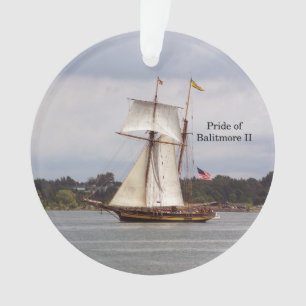 Pride van Baltimore II acrylhoudend ornament