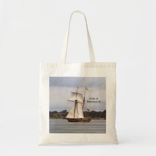 Pride van Baltimore II canvas tas (Voorkant)