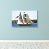 Pride van Baltimore II Tall Ship Photo Canvas Afdruk (Insitu (Houten vloer))