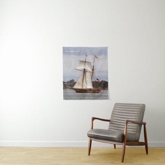 Pride van Baltimore II tapestry Wandkleed (In situ)