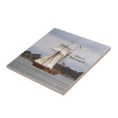 Pride van Baltimore II tegel Tegeltje (Zijkant)