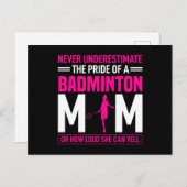 Pride van een Badminton mama Briefkaart (Voorkant / Achterkant)