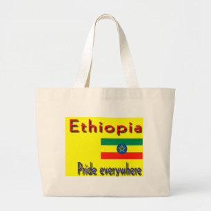 Pride van Ethiopië Grote Tote Bag