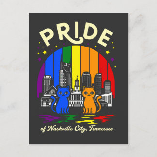 Pride van Nashville City Tennessee Cats Regenboog Briefkaart