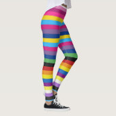 Pride vlag Kleurstrepes Leggings (Rechts)