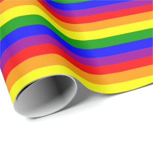 Pride Vlag LGBTQIA+ Regenboog Kleuren Cadeaupapier