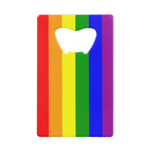 Pride Vlag LGBTQIA+ Regenboog Kleuren Kredietkaart Flessenopener