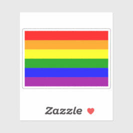 Pride Vlag LGBTQIA+ Regenboog Kleuren Sticker