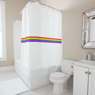 Pride vlag regenboog aangepaste douchegordijn