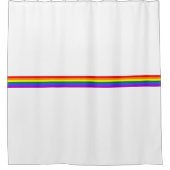Pride vlag regenboog aangepaste douchegordijn (Voorkant)