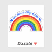 Pride Vlag Regenboog Sticker (Vel)