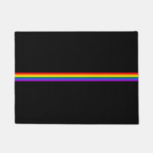 Pride vlag regenboogdouane, welkom mat