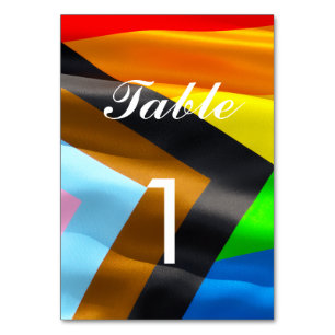 Pride Vlag Typografie Bruiloft Custom Kaart