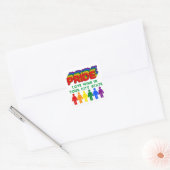 PRIDE Vlag Vierkante Sticker (Envelop)