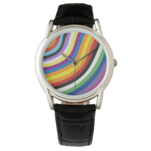Pride-vlagkleuren Horloge