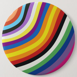 Pride-vlagkleuren   ronde button 6,0 cm