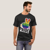 Pride Vredesboek mannen T-shirt (Voorkant volledig)