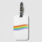Pride Waterverf Regenboog Bagagelabel (Voorkant (verticaal))