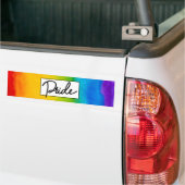 Pride Waterverf stijl Bumpersticker (Op Truck)
