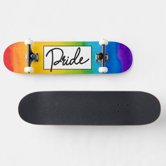 Pride Waterverf stijl Skateboard (Horizontaal)