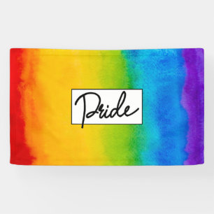 Pride Waterverf stijl Spandoek