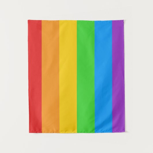 Pride Wave: Regenboogvlag Wandkleed (Voorkant)