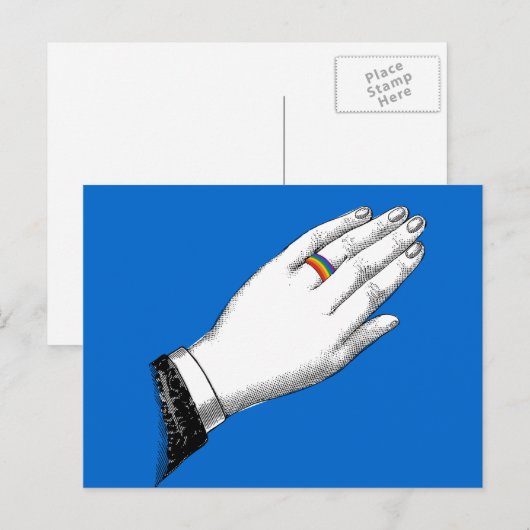 PRIDE WEDDING RING BRIEFKAART (Voorkant / Achterkant)