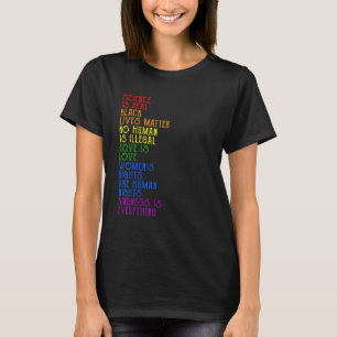 Pride Wetenschap Is Echte BLM Liefde Is Liefde Gra T-shirt