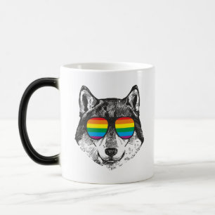 PRIDE WOLF Lgbt Gay Pride Flag Magische Mok
