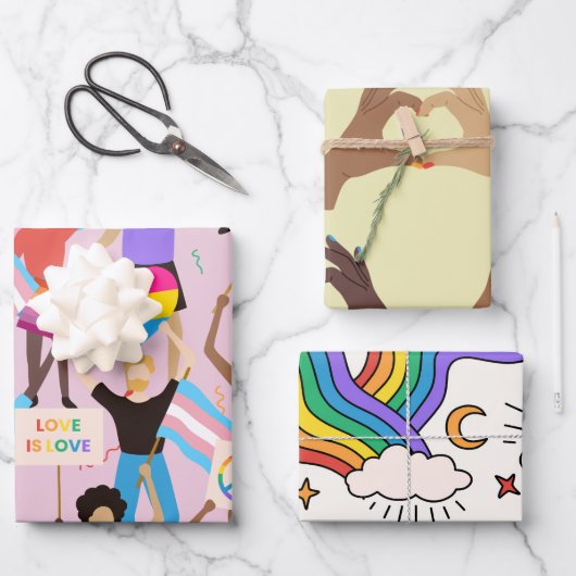 Pridepapier Inpakpapier Vel (Voorkant)