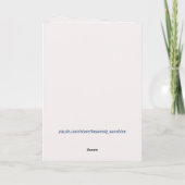 PRIE POUR LA Carte DE Voeux AMÉRICAINE (Dos)