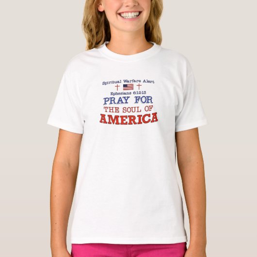 PRIE POUR LE T-shirt AMÉRICAIN (Devant)