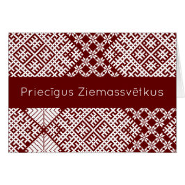 Priecigus Ziemassvetkus Traditioneel Lets Ontwerp