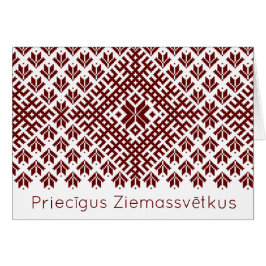 Priecigus Ziemassvetkus Traditioneel Lets Ontwerp