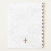 Prier Fille Doves Blanches Floral Première Communi (Dos)