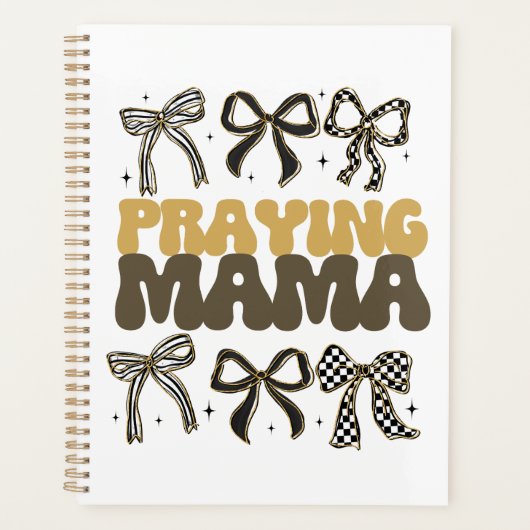Prier Mama Croquette Bow Affirmation Florale (Devant)