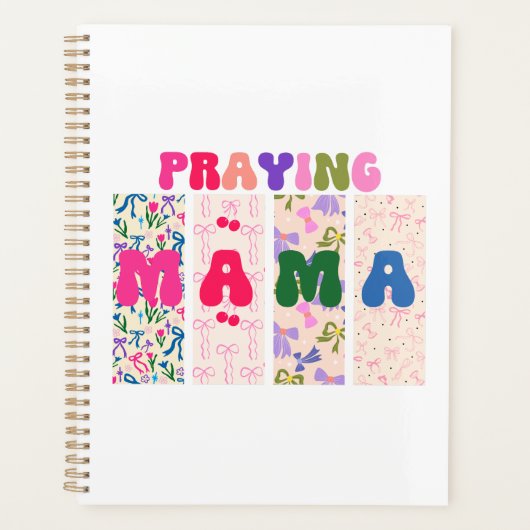 Prier Mama Croquette Bow Affirmation Florale (Devant)