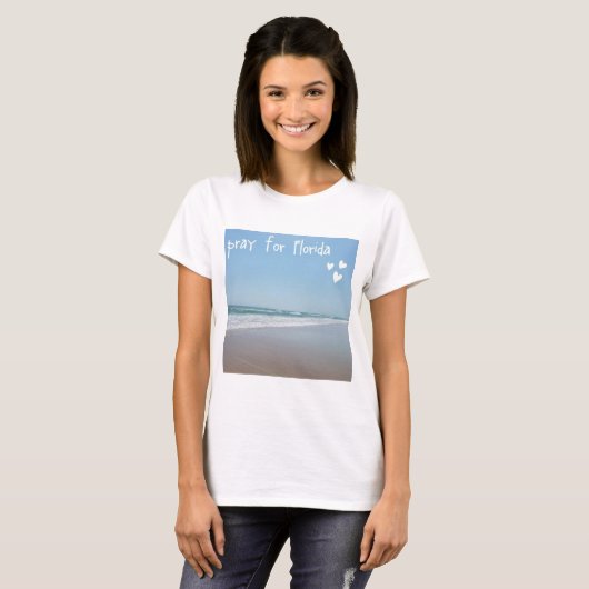 prier pour le t-shirt florida milton (Devant entier)