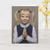 PRIER POUR VOTRE CARTE DE FILLE HUMOUR SALUVATION (Fleur jaune)