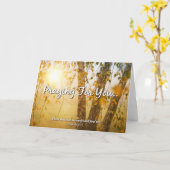 PRIER POUR VOUS - Carte de voeux (Fleur jaune)