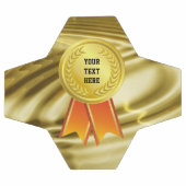 PRIER RIBBON or I + votre backgr. & texte (Plat)