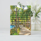 Prière À Dieu le plus élevé Carte de voeux plat (Debout devant)