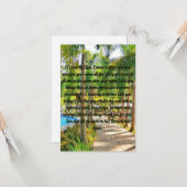 Prière À Dieu le plus élevé Carte de voeux plat (Devant/Arrière en situation)