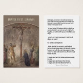 Prière à St. Longinus - Centurion à Crucifixion (Devant & derrière)